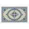 Deerlux Transitional Living Room Area Rug with Nonslip Backing, Blue Medallion Pattern, 9 x12 ft Extra Large QI003642.XL - alternate 2